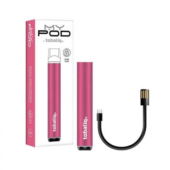 Preview: Tobaliq MyPod Basis-Akkuträger "Hot Pink", inkl. USB-Ladekabel